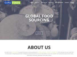 euro-foods.de one page layout